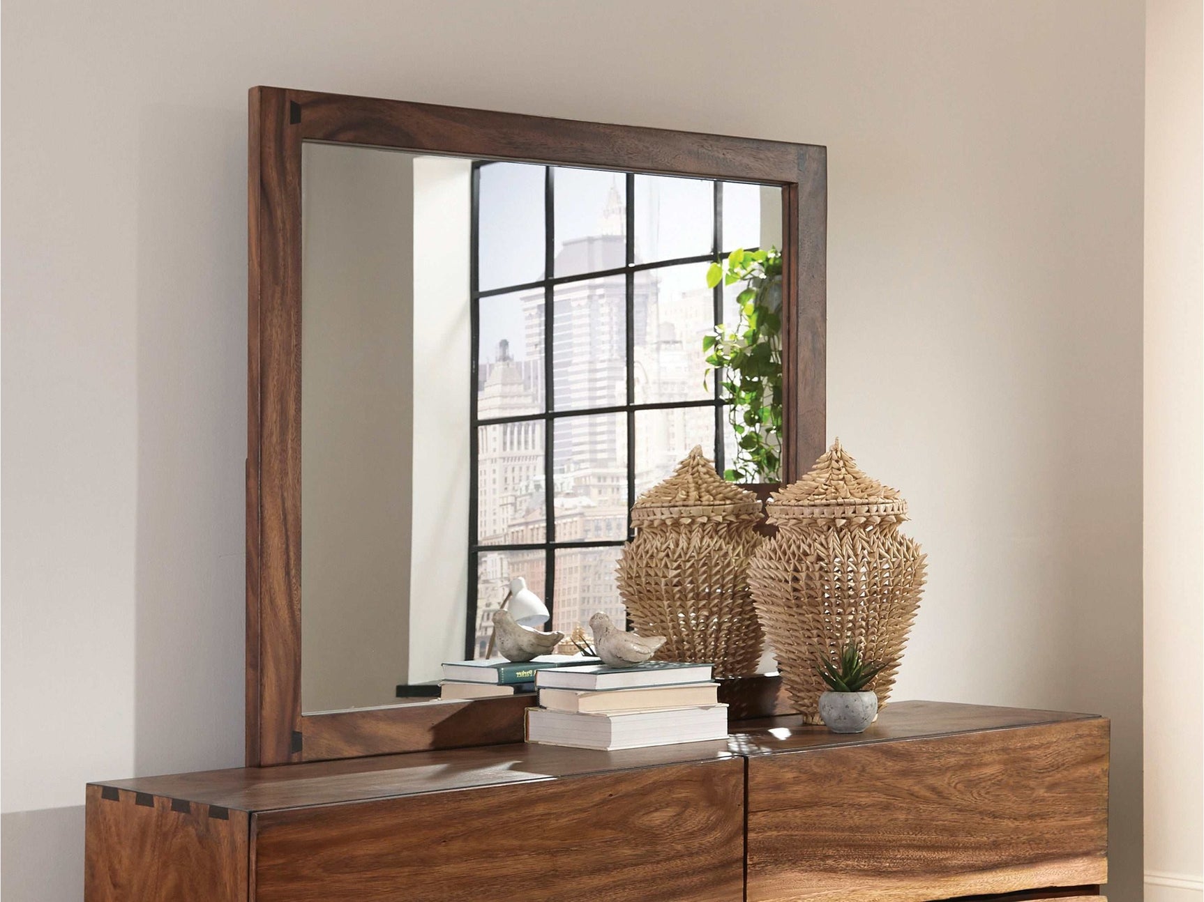 Winslow Smokey Walnut Mirror - Ornate Home