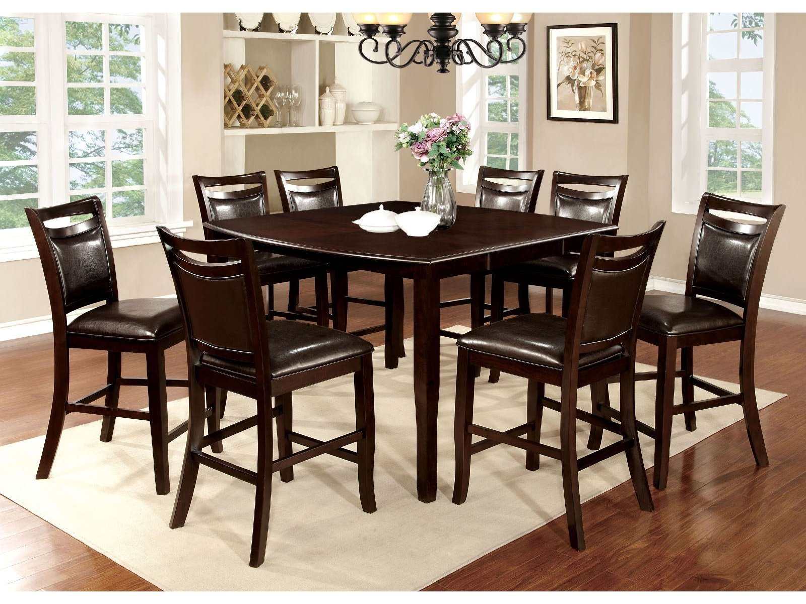 Woodside Espresso Counter Ht. Dining Table - Ornate Home