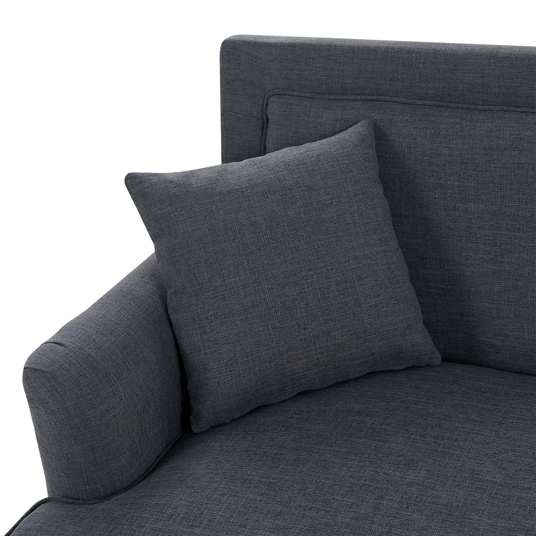 Yosemite Country Style Sofa with Wooden Legs Gray - Ornate Home