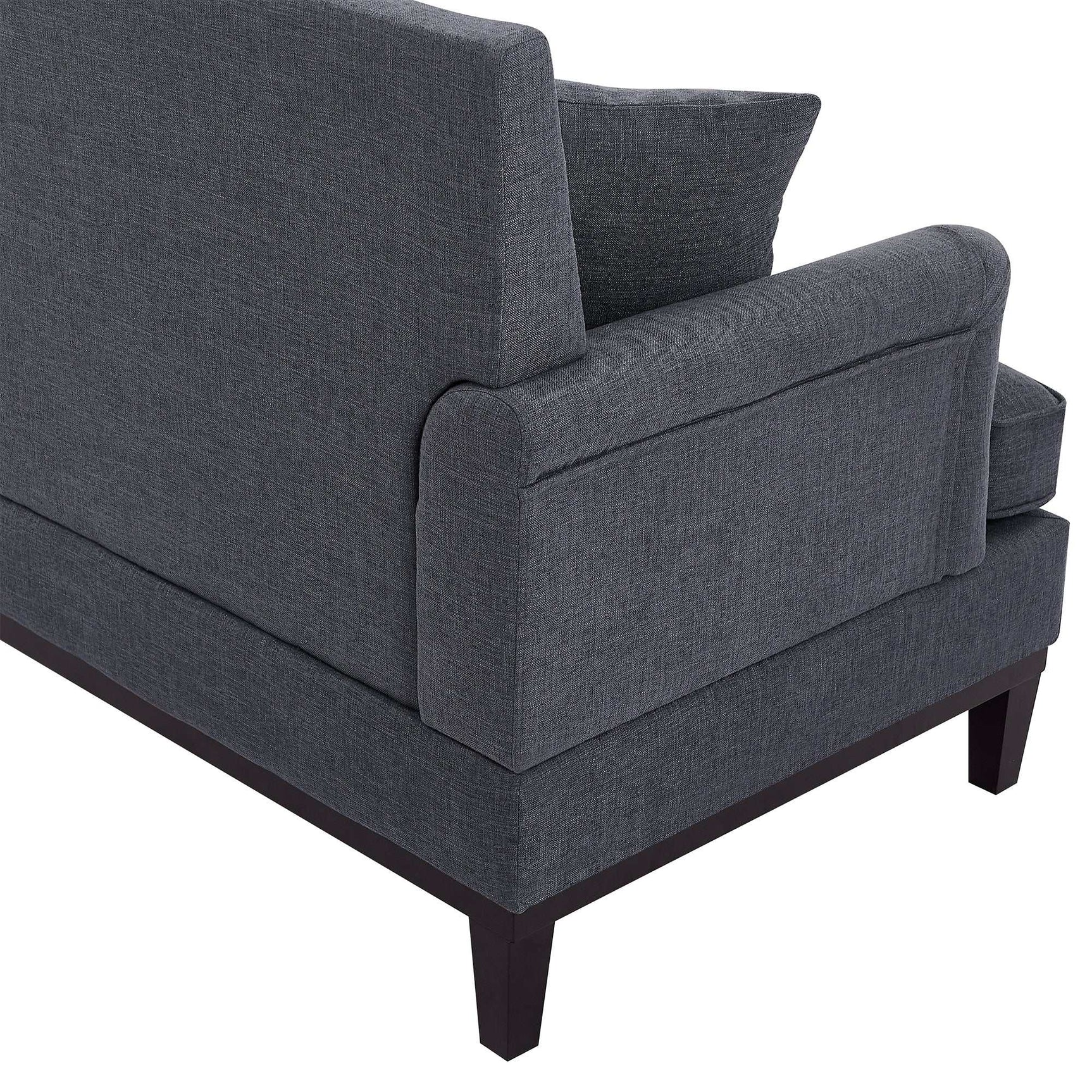 Yosemite Country Style Sofa with Wooden Legs Gray - Ornate Home