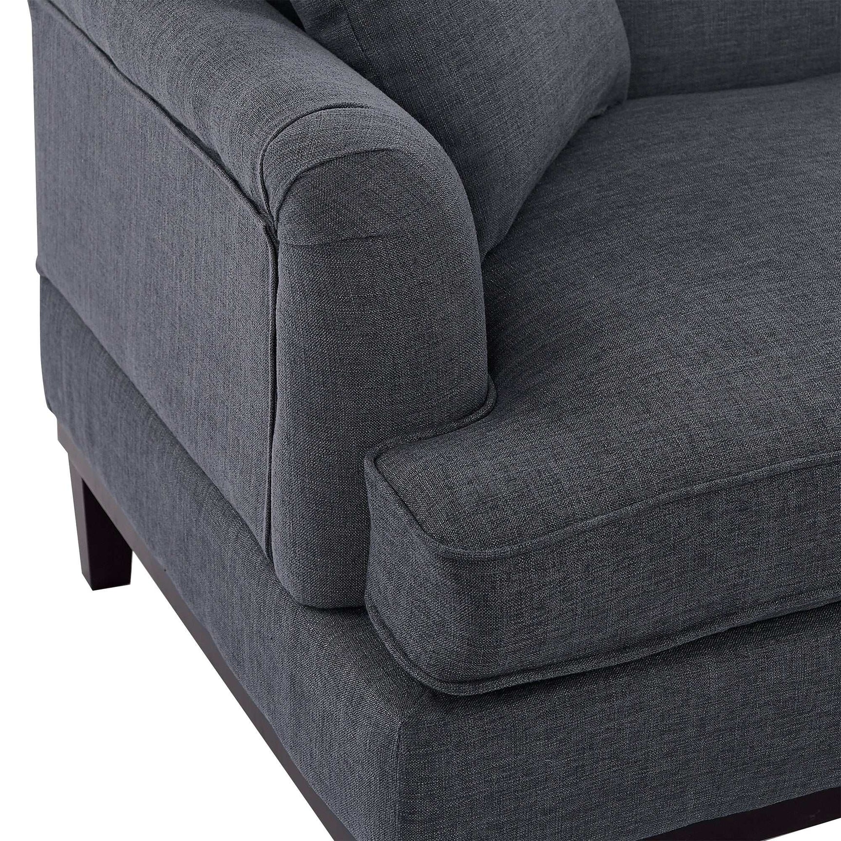 Yosemite Country Style Sofa with Wooden Legs Gray - Ornate Home