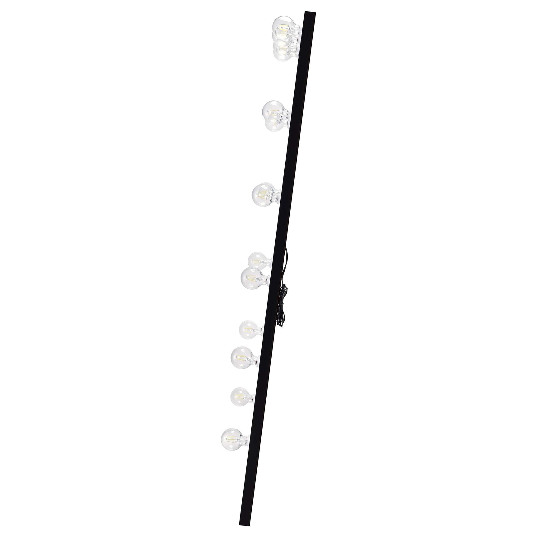 Zayan Black High Gloss Floor Mirror - Ornate Home