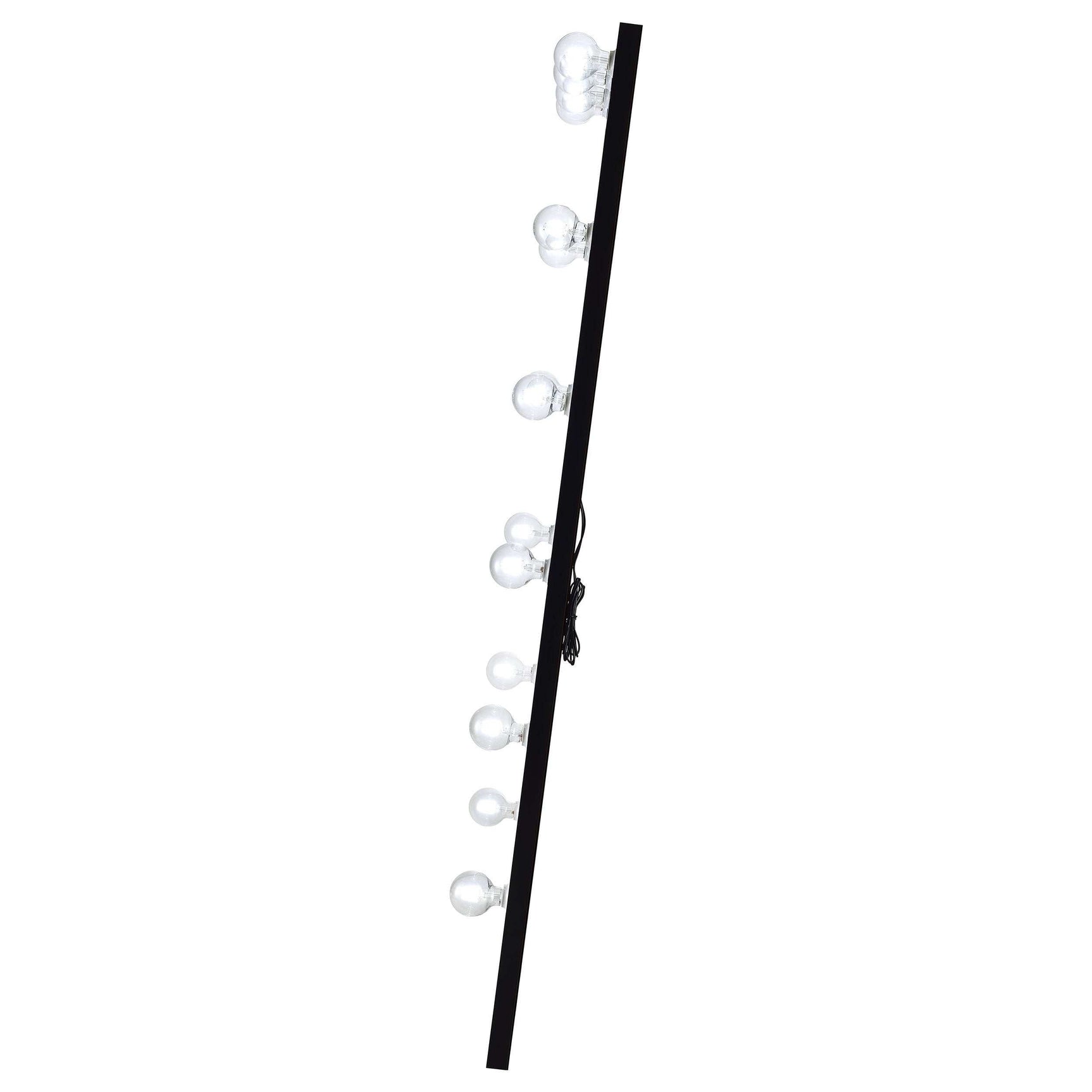 Zayan Black High Gloss Floor Mirror - Ornate Home