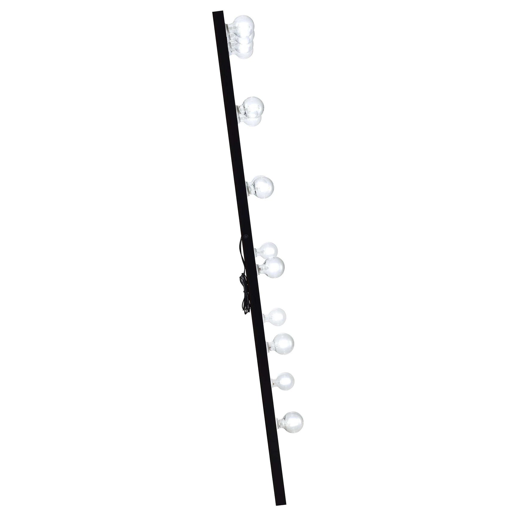 Zayan Black High Gloss Floor Mirror - Ornate Home