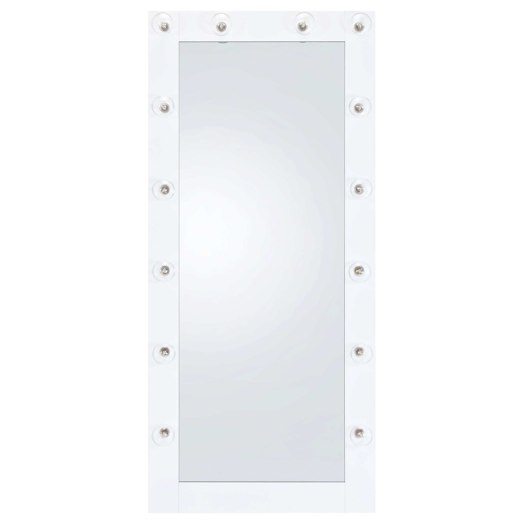 Zayan White High Gloss Floor Mirror - Ornate Home