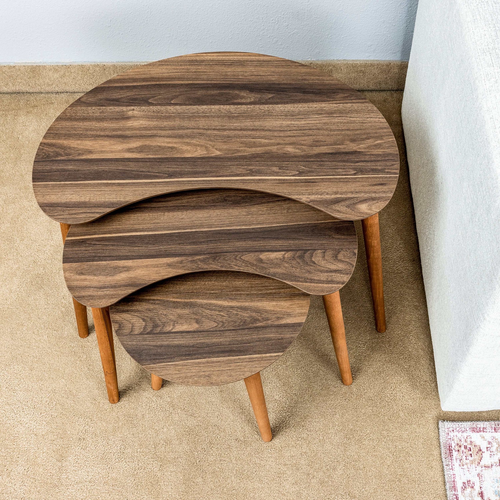 Zoey Walnut Occasional Set / 5pcs - Ornate Home