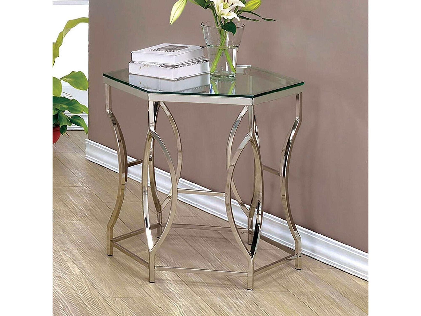 Zola Chrome End Table - Ornate Home