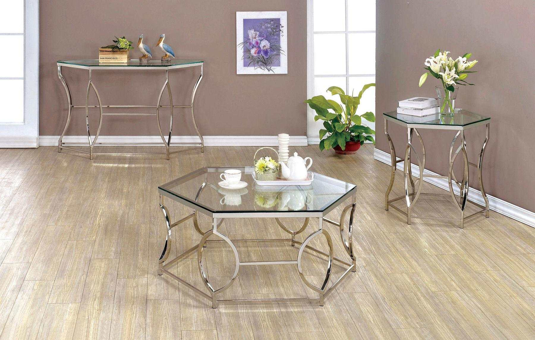 Zola Chrome End Table - Ornate Home