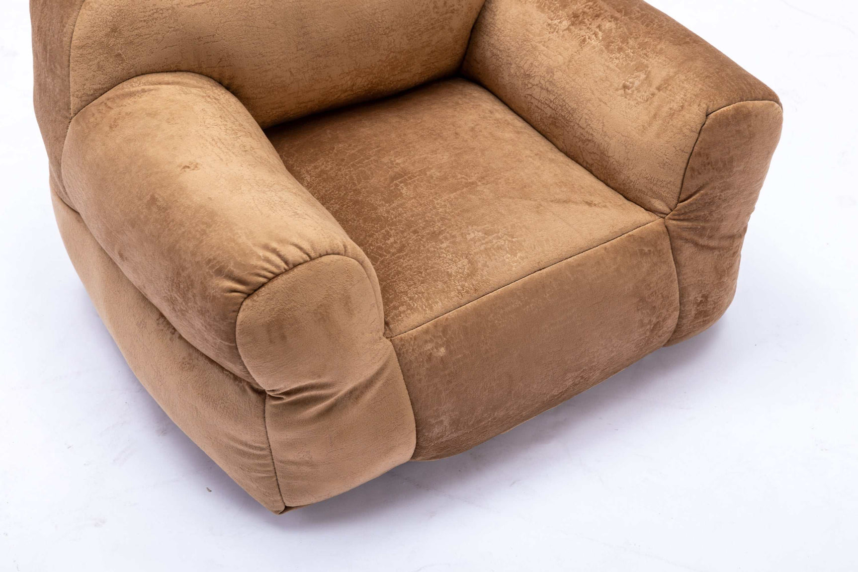 King Kids' Brown Velvet Bean Bag Chair - Ornate Home