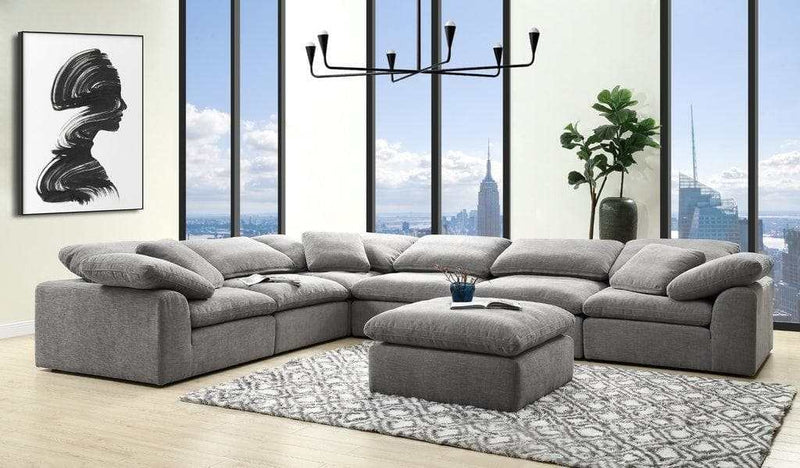 Naveen Gray Modular Sectional Fabric Create your own Style - Ornate Home