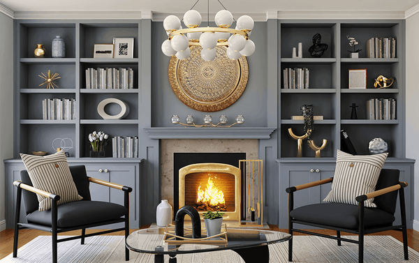 Fireplace Decorating Ideas - Ornate Furniture