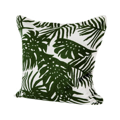 Boyle Green 20x20 Tropical Palm Leaf Pillow Cover