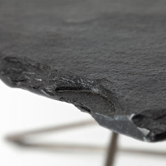 Pinera Black Slate with Iron Base Coffee Table