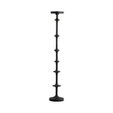 Waldon Black Small Metal Abacus Floor Pillar Candle Holder