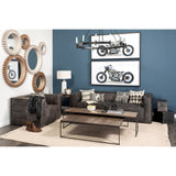 Redding Bronze Metal Square Table Clock