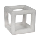 Minneola White Textured Open Square Object