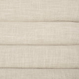 Pierre Beige Fabric Upholstered Armless Chaise Lounge Chair