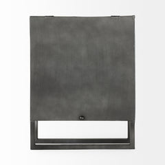 Felix Gray Metal Square Table Clock