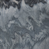 Stella Gray/Black Round Marble Top Accent Table