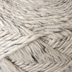 Esfera Beige Chevron Woven Round Pouf