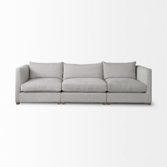 Valence Light Gray 3-Piece Modular Sofa Set