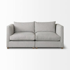Valence Light Gray 2-Piece Modular Sofa Set