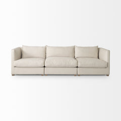 Valence Beige 3-Piece Modular Sofa Set
