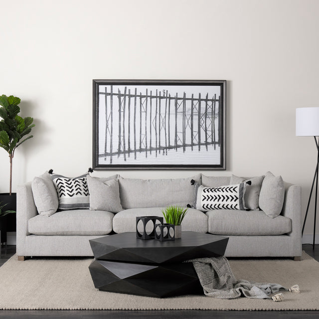 Valence Light Gray 3-Piece Modular Sofa Set