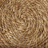 Allium Brown Handwoven Wool Cylindrical Pouf
