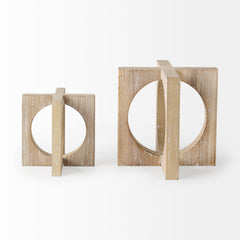 Cambie Light Brown Wood Small Decorative Object