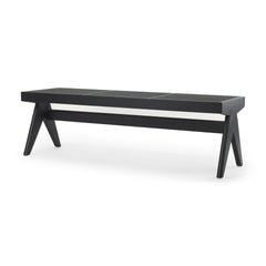 Arvin Black Wooden Bench