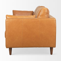 Elton Tan Leather Sofa