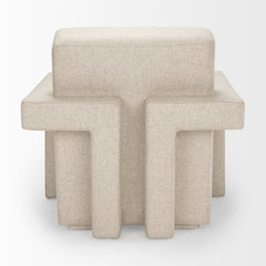 Sovereign Cream Oatmeal Fully Upholstered Accent Chair