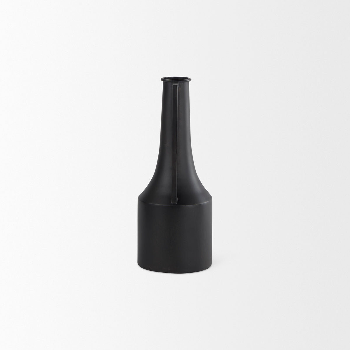 Aubrey Black Small Iron Flower Vase - Ornate Home