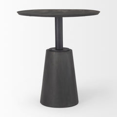 Maxwell Black-Brown/Black 32" Round Pedestal Dining Table