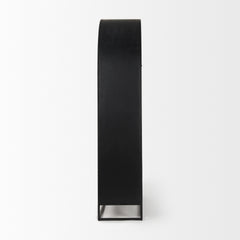 Sloan Black Wood Arch Cabinet