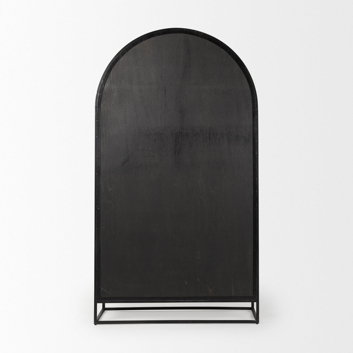Sloan Black Wood Arch Cabinet - Ornate Home