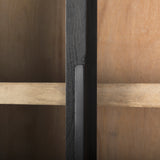 Sloan Black Wood Arch Cabinet - Ornate Home