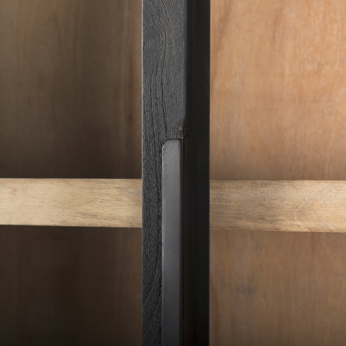 Sloan Black Wood Arch Cabinet - Ornate Home