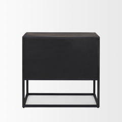 Sloan Black Wood Side Table
