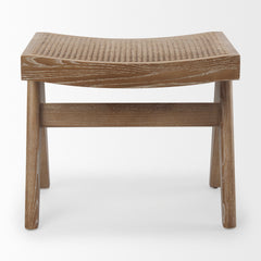 Arvin Medium Brown Wooden Stool