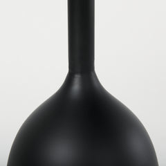 Talulla Matte Black 16.5"W Metal Accent Table