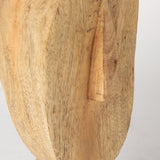 Ivan Brown Large Wooden Head Sculpture