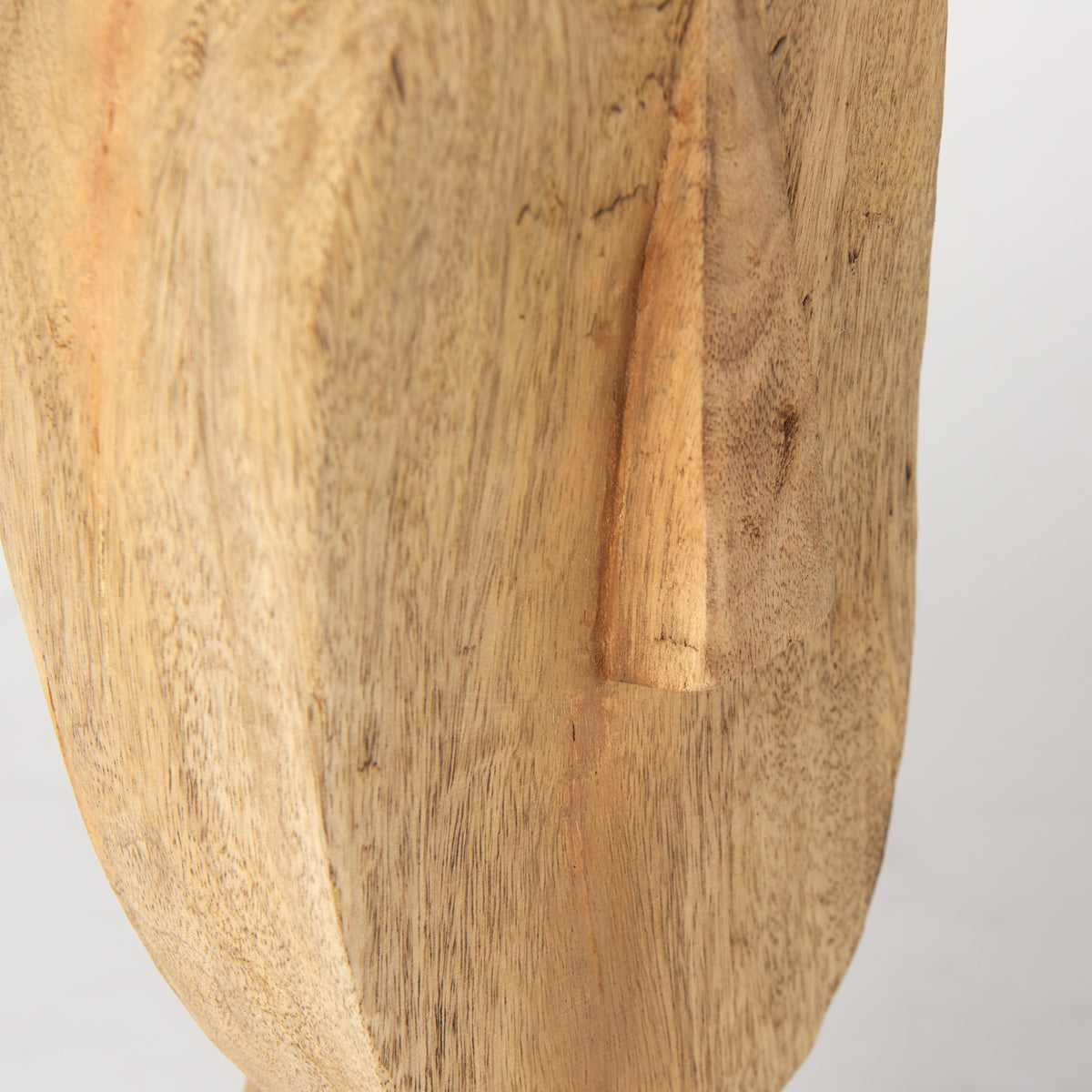 Ivan Brown Large Wooden Head Sculpture