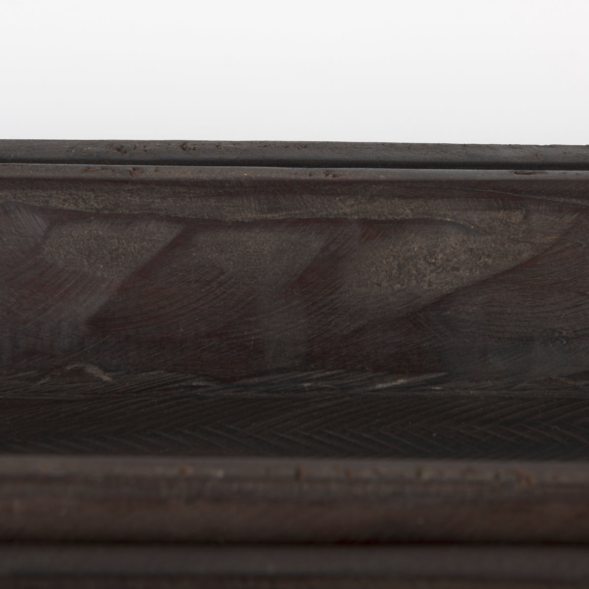 Athena Black-Brown Extra Large Reclaimed Wood Trays (Set of 2)