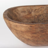 Athena Medium Brown Extra Large Oblong Reclaimed Wood Bowl