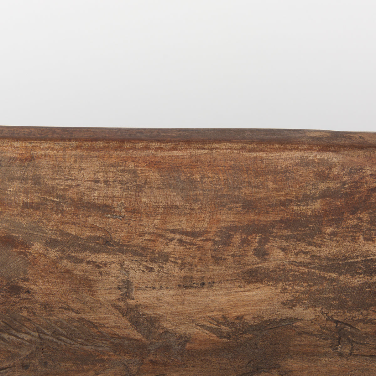 Athena Medium Brown Extra Large Oblong Reclaimed Wood Bowl