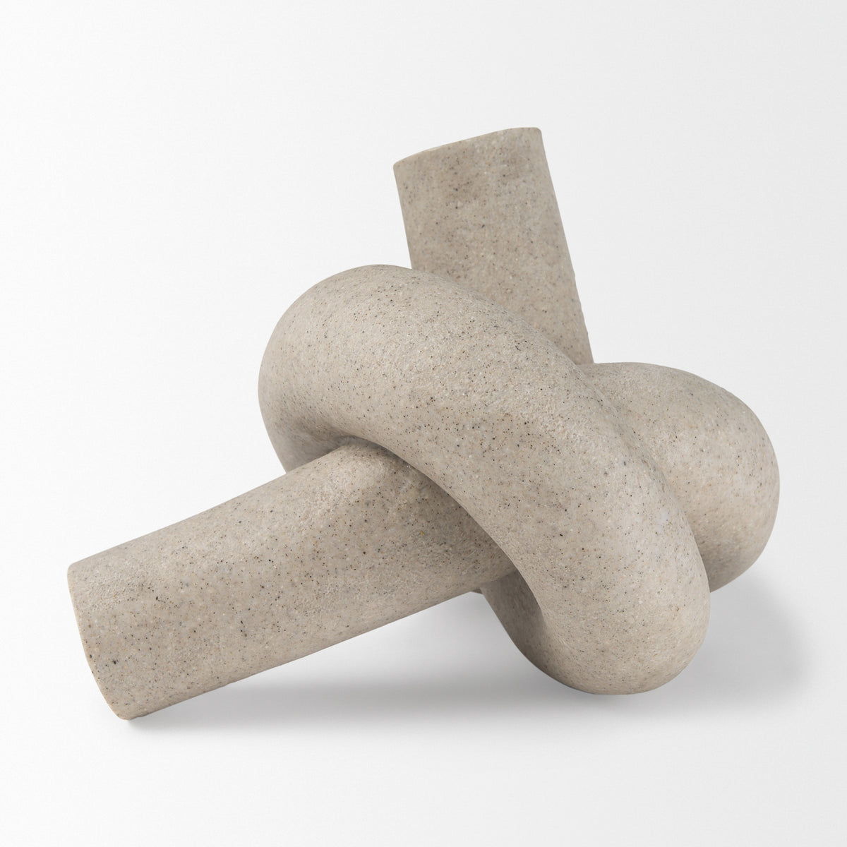Otto Gray Sandstone Resin Large Knot Sculpture Decorative Object