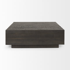 Hayden Dark Brown Wood Square Coffee Table