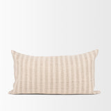 Jace Cream/Beige 14x26 Lumbar Decorative Pillow Cover